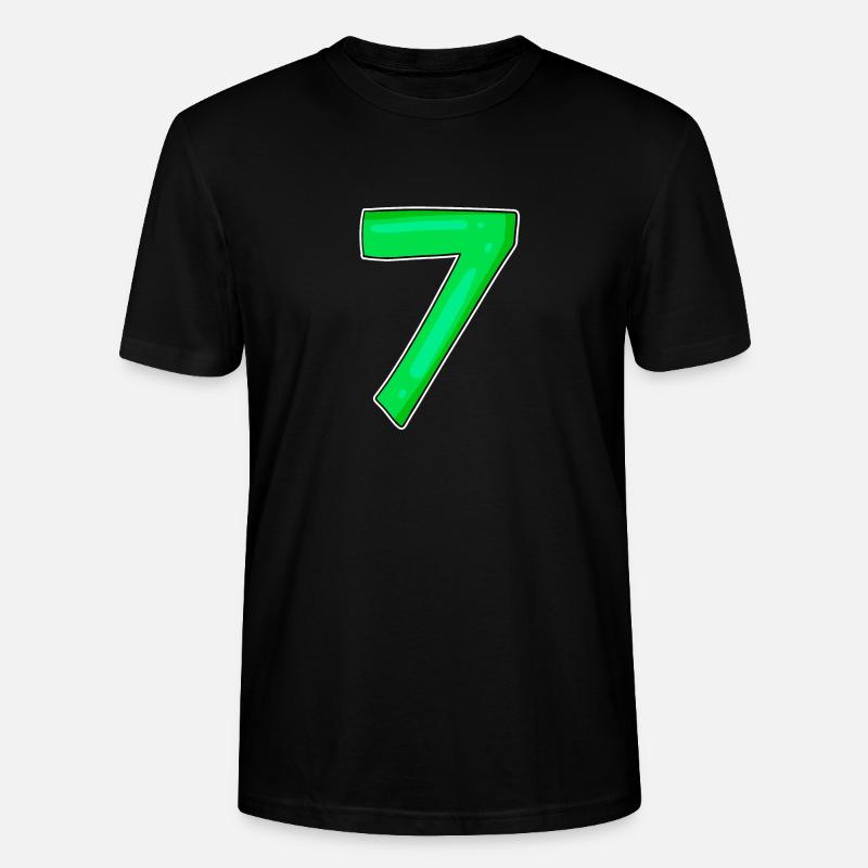 7 Numéro Numéro Vert - T-shirt bio CRAFTER Stanley Stella Unisexe - noir