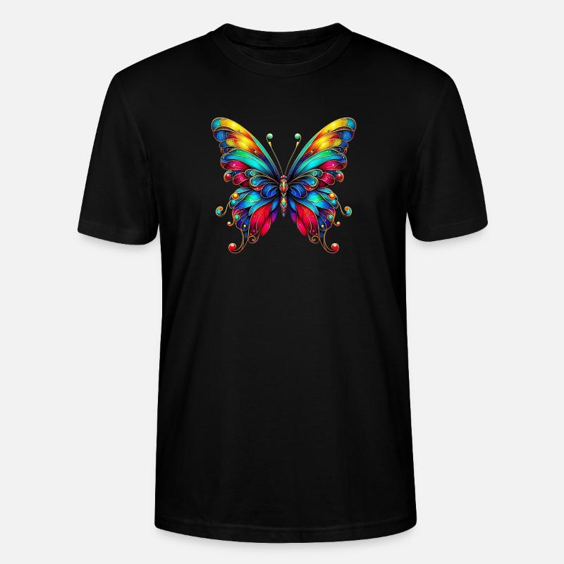 Papillon - T-shirt bio CRAFTER Stanley Stella Unisexe - noir