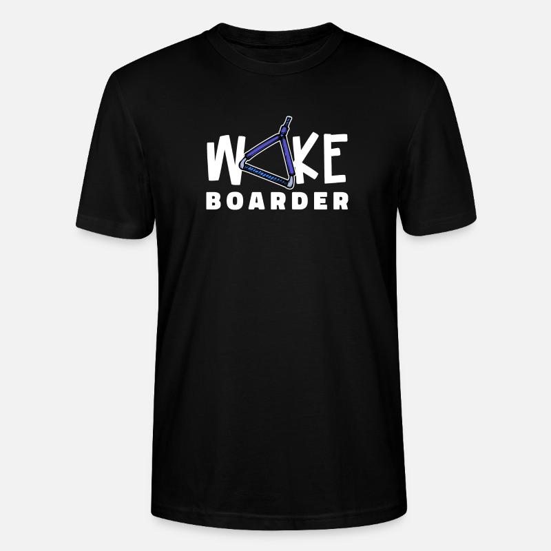 Wellenreiten Kitesurfer Statement Wakeboard - Stanley/Stella Unisex Bio-T-Shirt CRAFTER - Schwarz