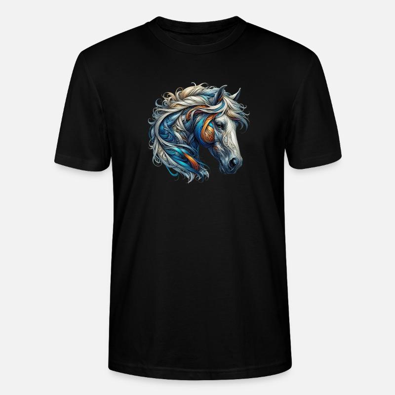 Cheval - T-shirt bio CRAFTER Stanley Stella Unisexe - noir