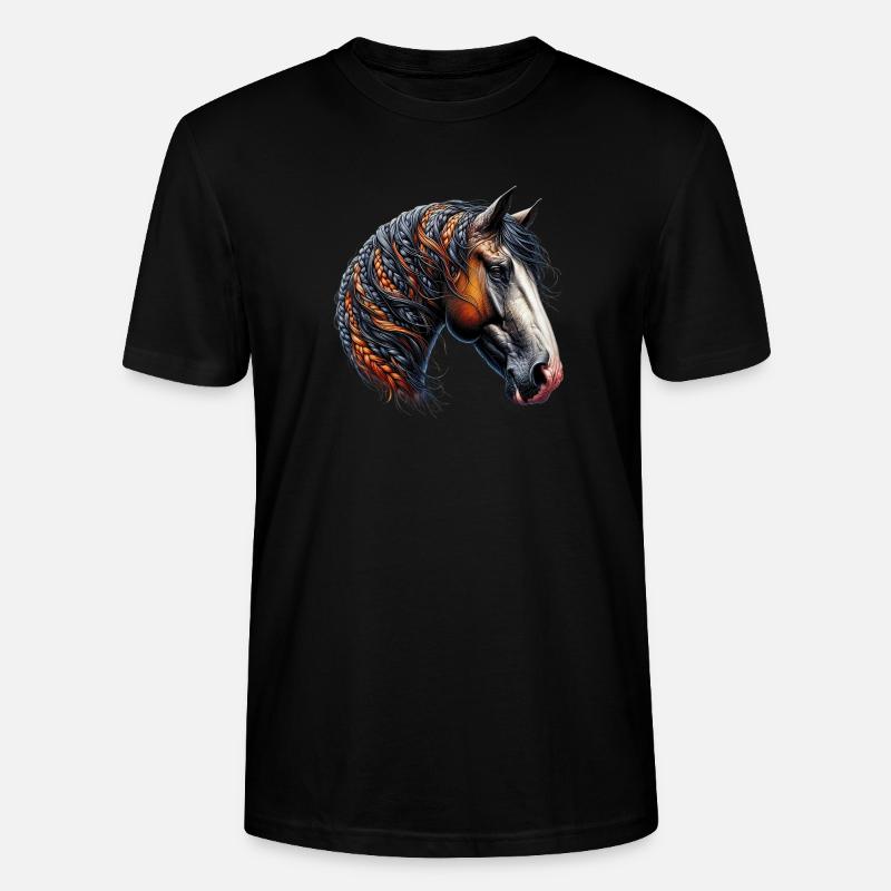 Cheval - T-shirt bio CRAFTER Stanley Stella Unisexe - noir