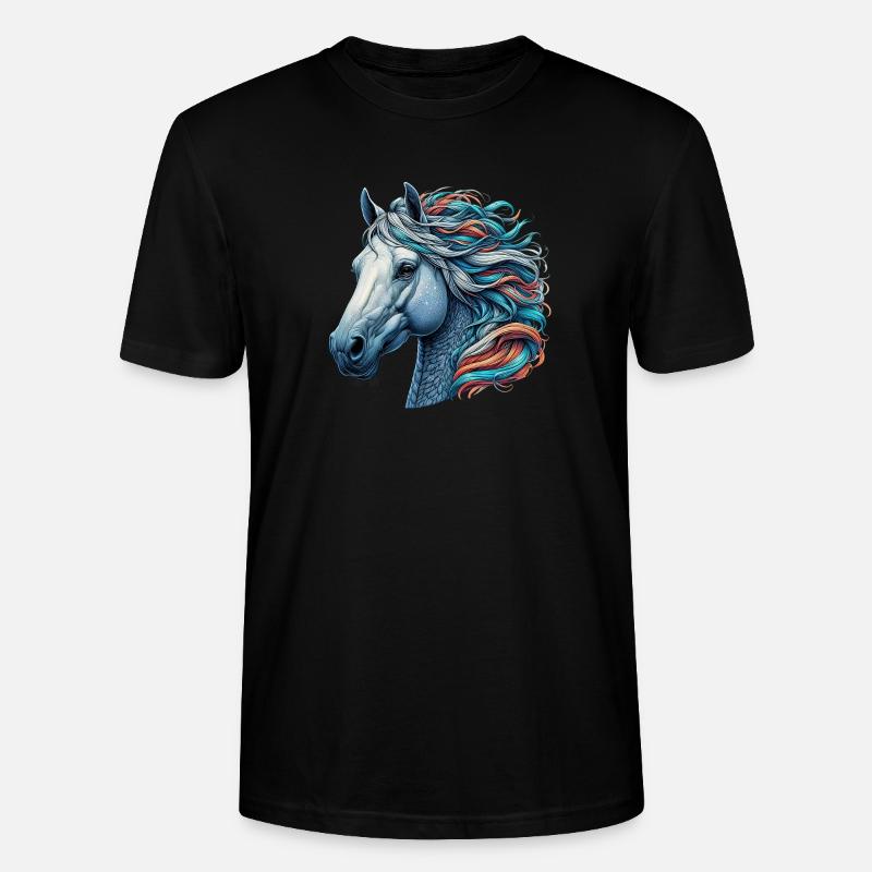 Cheval - T-shirt bio CRAFTER Stanley Stella Unisexe - noir