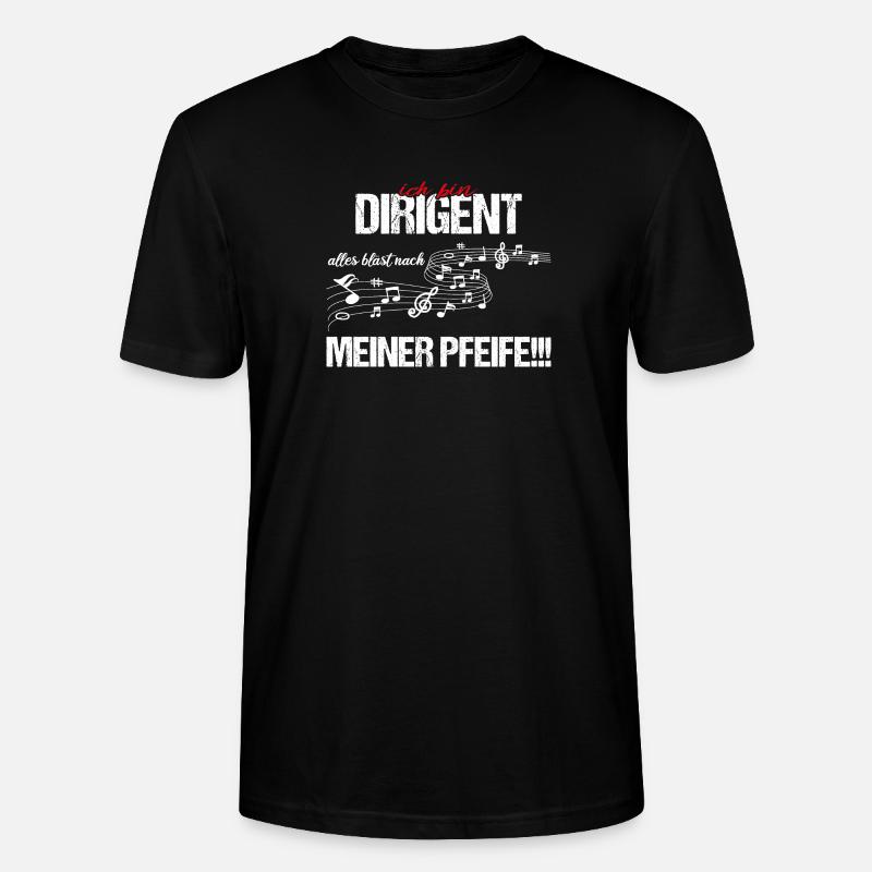 Ich bin Dirigent - Stanley/Stella Unisex Bio-T-Shirt CRAFTER - Schwarz