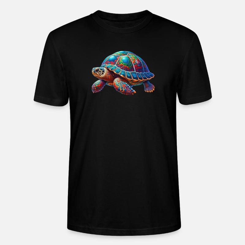 Schildkröte - Stanley/Stella Unisex Bio-T-Shirt CRAFTER - Schwarz