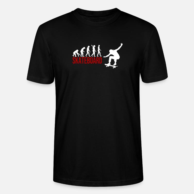 Evolution Skateboard - Stanley/Stella Unisex Bio-T-Shirt CRAFTER - Schwarz