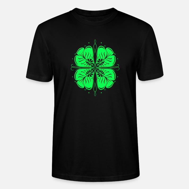 Trèfle de la Saint-Patrick Trèfle - T-shirt bio CRAFTER Stanley Stella Unisexe - noir