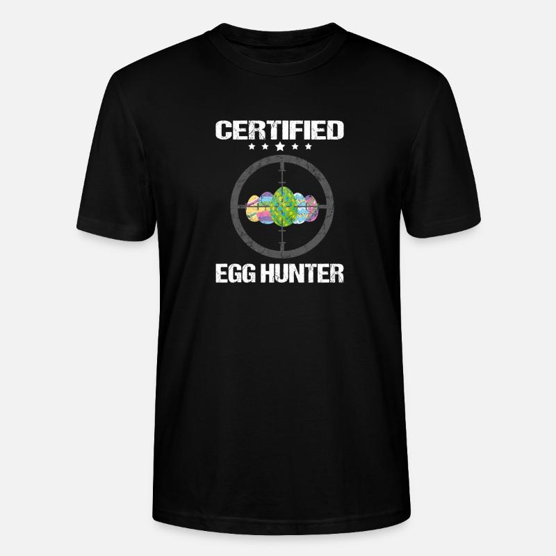 Certified Egg Hunter - Stanley/Stella Unisex Bio-T-Shirt CRAFTER - Schwarz