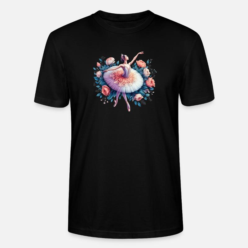 Balletttänzerin mit Tutu - Stanley/Stella Unisex Bio-T-Shirt CRAFTER - Schwarz
