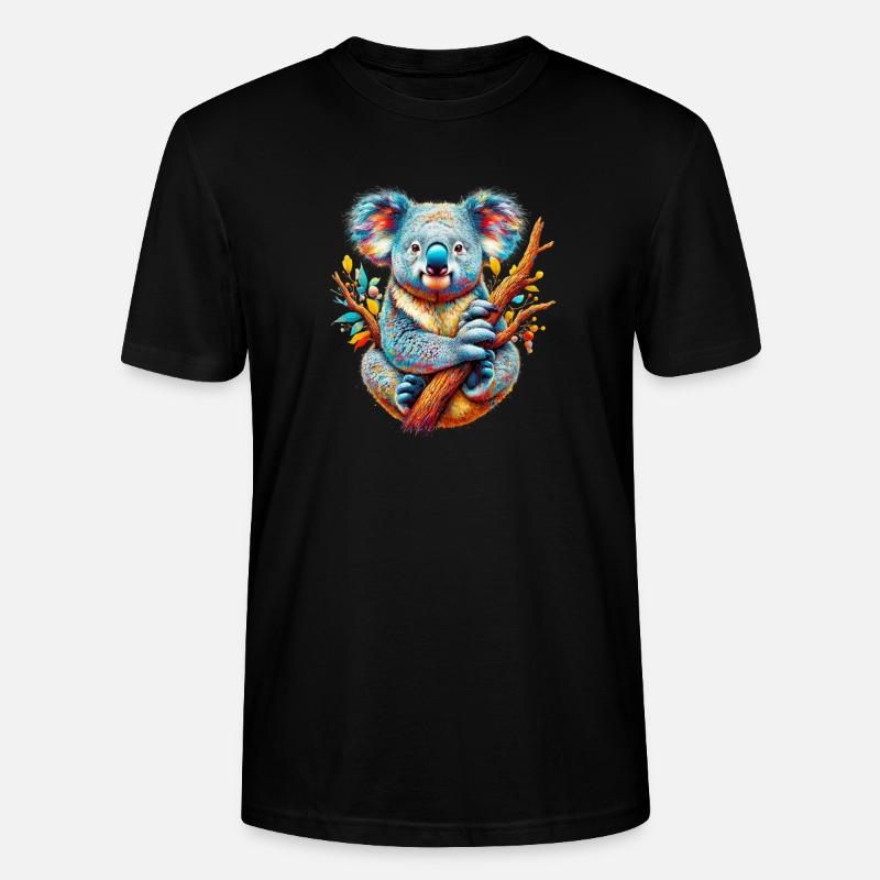 Koala - T-shirt bio CRAFTER Stanley Stella Unisexe - noir