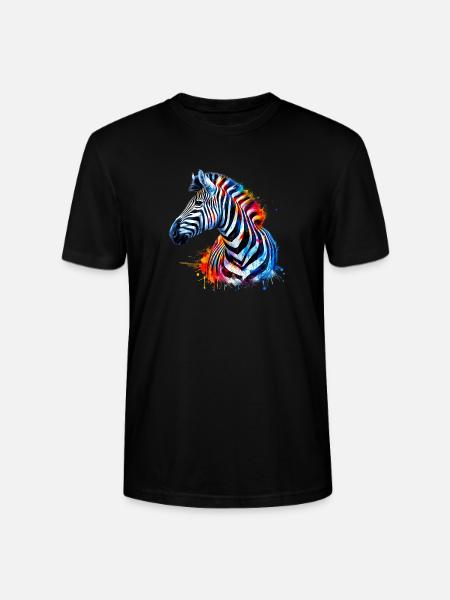 Zebra - Stanley/Stella CRAFTER Unisex Organic T-Shirt - black