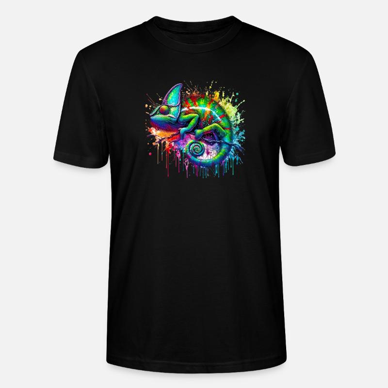 Caméléon - T-shirt bio CRAFTER Stanley Stella Unisexe - noir