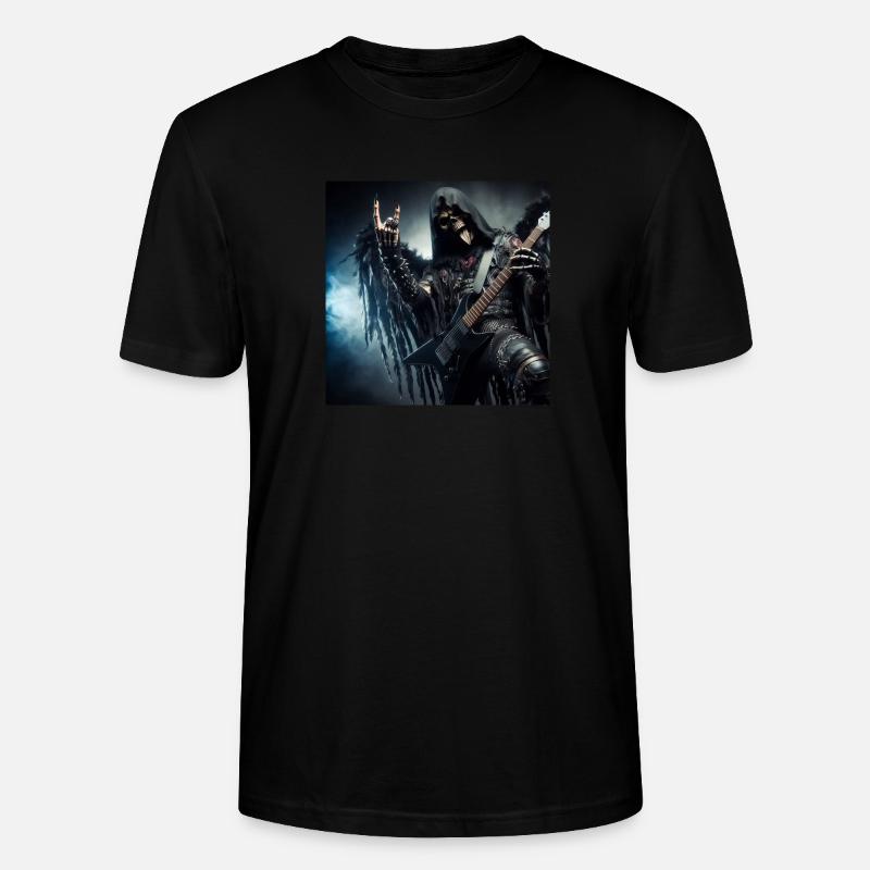 Der Sensenmann ist schwer - Stanley/Stella Unisex Bio-T-Shirt CRAFTER - Schwarz