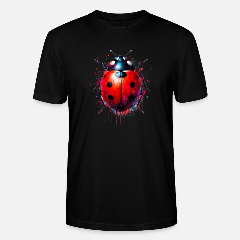 Marienkäfer - Stanley/Stella Unisex Bio-T-Shirt CRAFTER - Schwarz