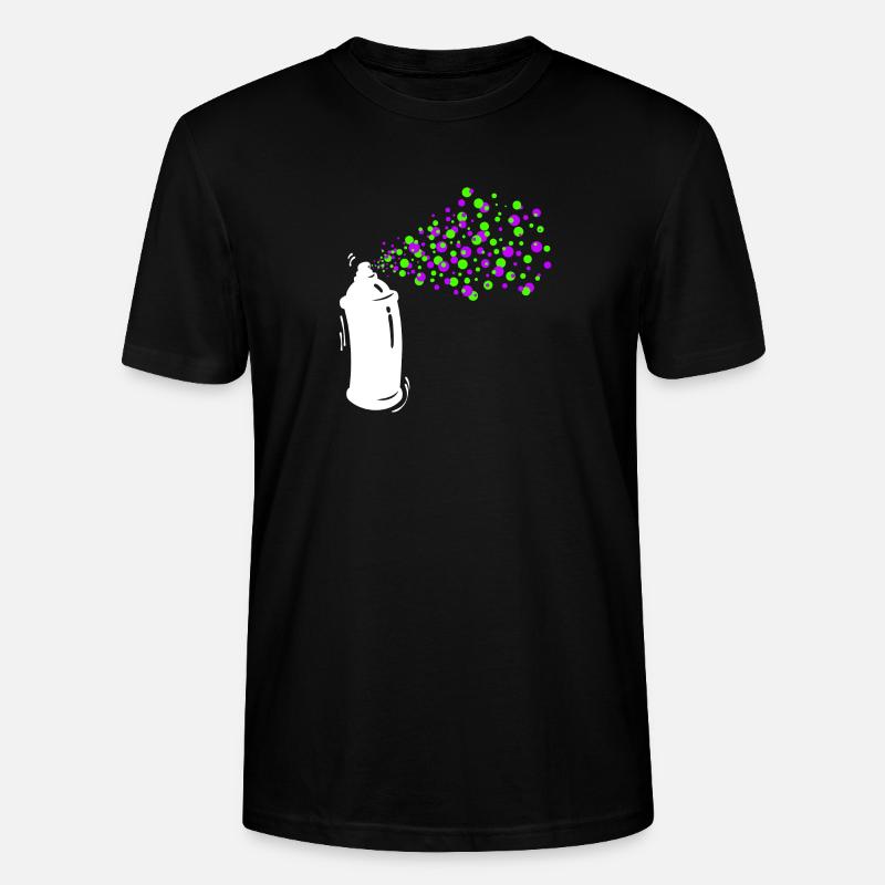 Graffiti Sprayer Spraydose Kunst Strassenkunst - Stanley/Stella Unisex Bio-T-Shirt CRAFTER - Schwarz