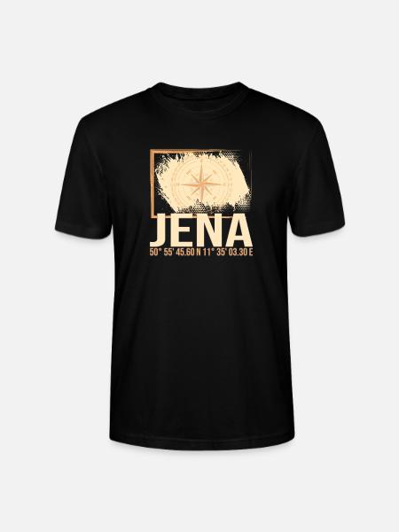 Jena Koordinaten - Stanley/Stella Unisex Bio-T-Shirt CRAFTER - Schwarz
