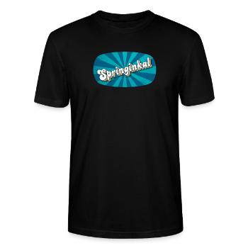 Springinkal - lebhafter Junge, Kosename - Stanley/Stella Unisex Bio-T-Shirt CRAFTER - Schwarz - Vorne - Alina (178cm) & Michal (187cm)