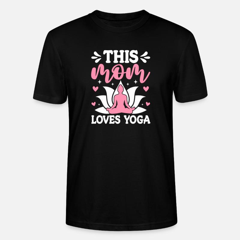 Diese Mutter liebt Yoga - Stanley/Stella Unisex Bio-T-Shirt CRAFTER - Schwarz
