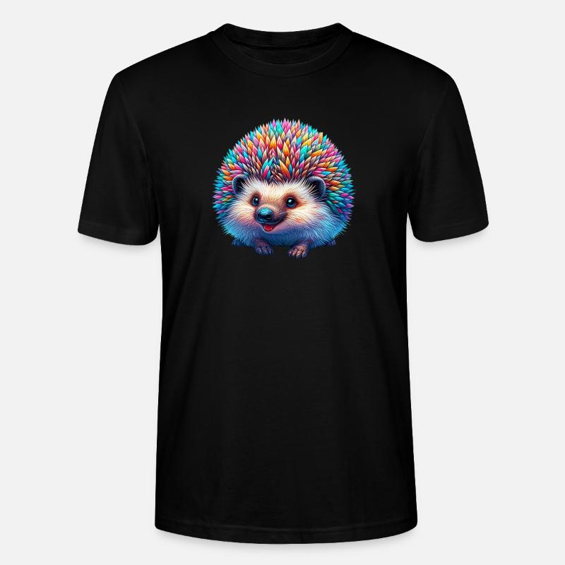 Igel - Stanley/Stella Unisex Bio-T-Shirt CRAFTER - Schwarz