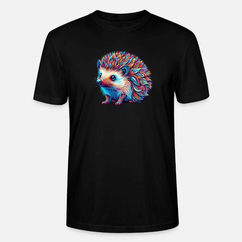 Igel - Stanley/Stella Unisex Bio-T-Shirt CRAFTER - Schwarz
