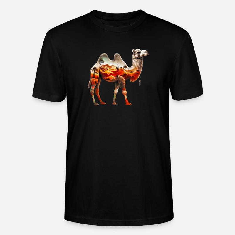 Kamel - Stanley/Stella Unisex Bio-T-Shirt CRAFTER - Schwarz