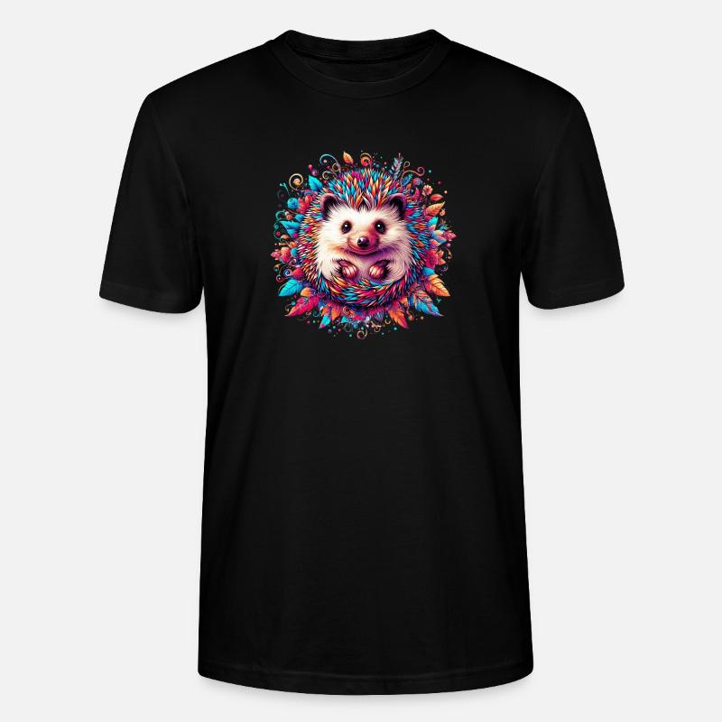 Igel - Stanley/Stella Unisex Bio-T-Shirt CRAFTER - Schwarz