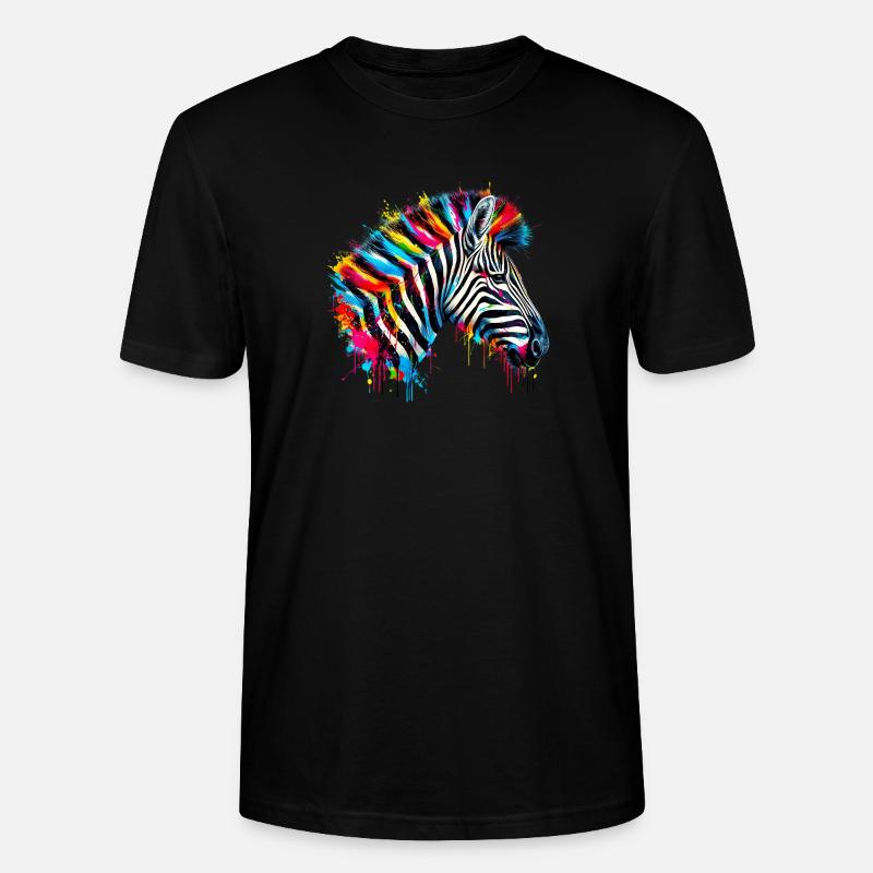 Zèbre - T-shirt bio CRAFTER Stanley Stella Unisexe - noir