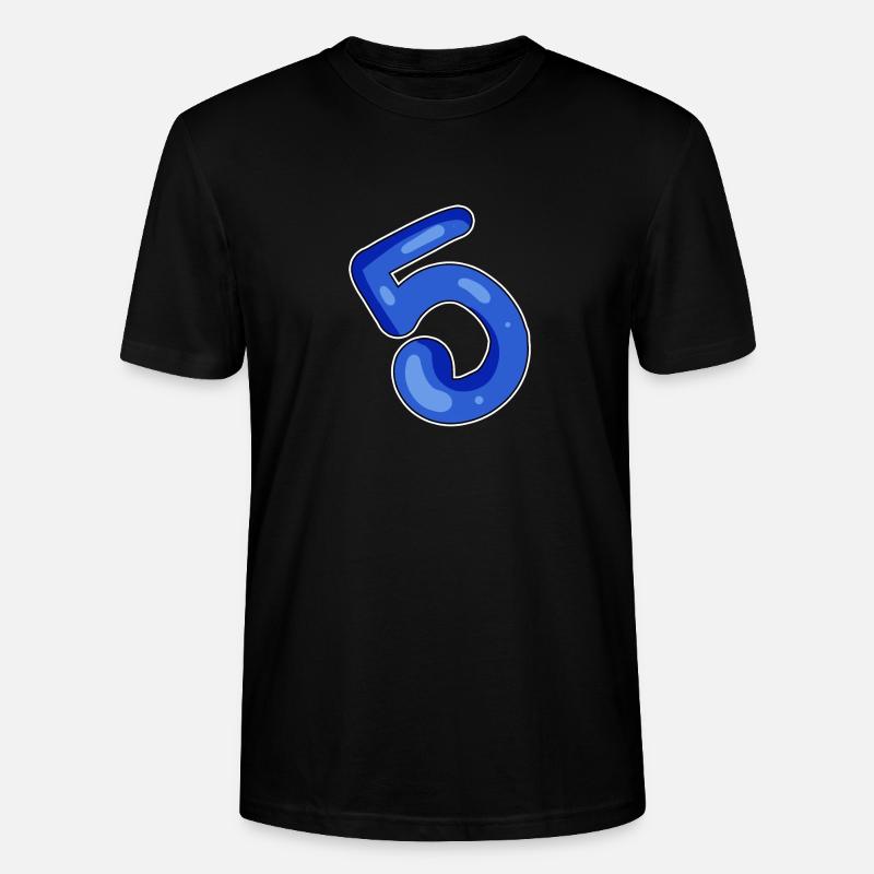 5 Bleu - T-shirt bio CRAFTER Stanley Stella Unisexe - noir