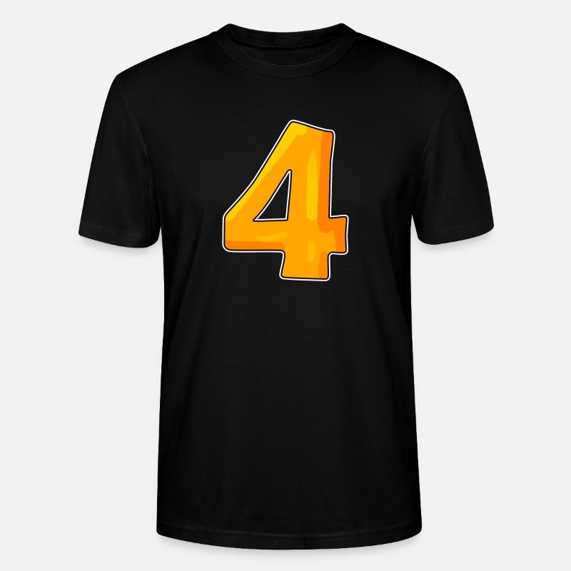Numéro numéro 4 - T-shirt bio CRAFTER Stanley Stella Unisexe - noir