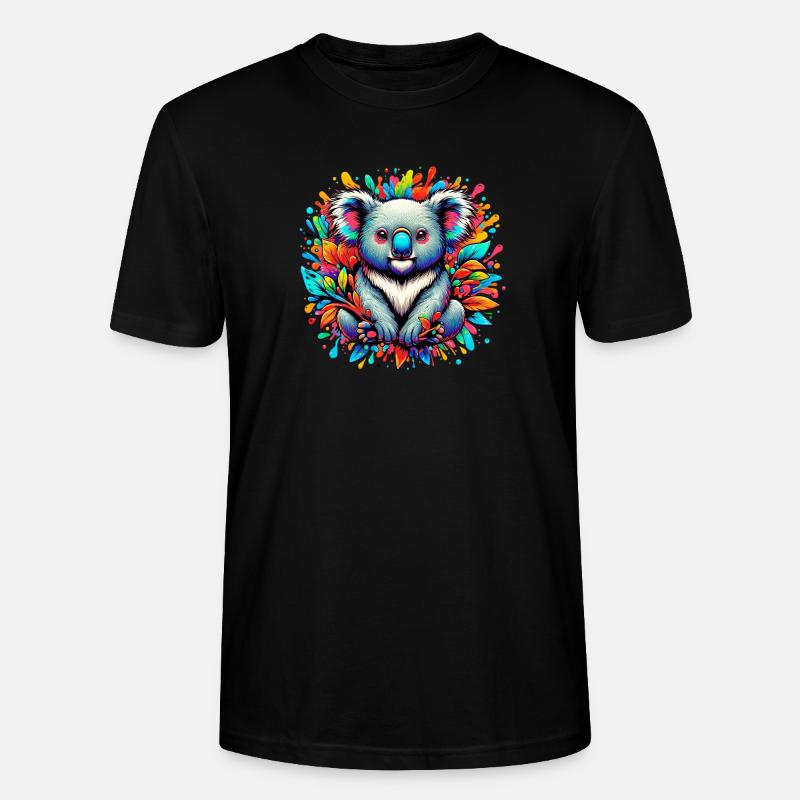 Koala - T-shirt bio CRAFTER Stanley Stella Unisexe - noir