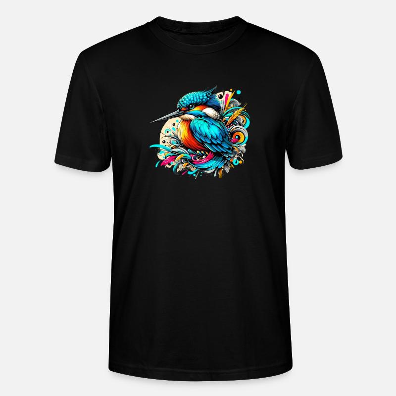Eisvogel - Stanley/Stella Unisex Bio-T-Shirt CRAFTER - Schwarz