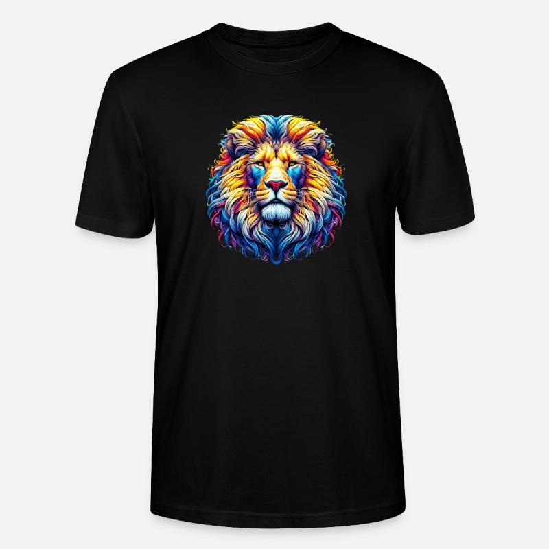 Löwe - Stanley/Stella Unisex Bio-T-Shirt CRAFTER - Schwarz