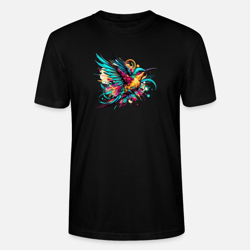 Kolibri - Stanley/Stella Unisex Bio-T-Shirt CRAFTER - Schwarz