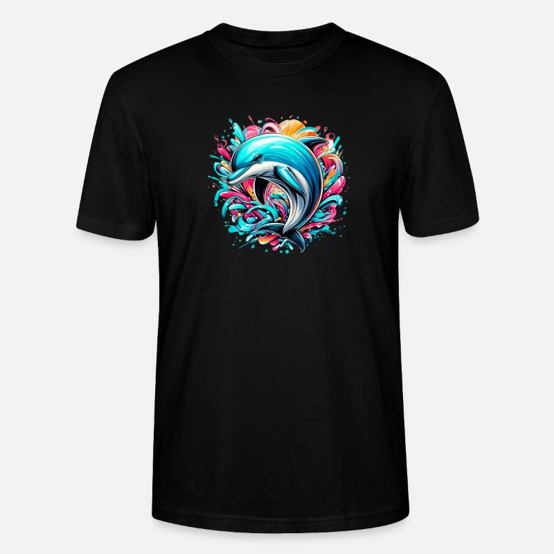 Dauphin - T-shirt bio CRAFTER Stanley Stella Unisexe - noir