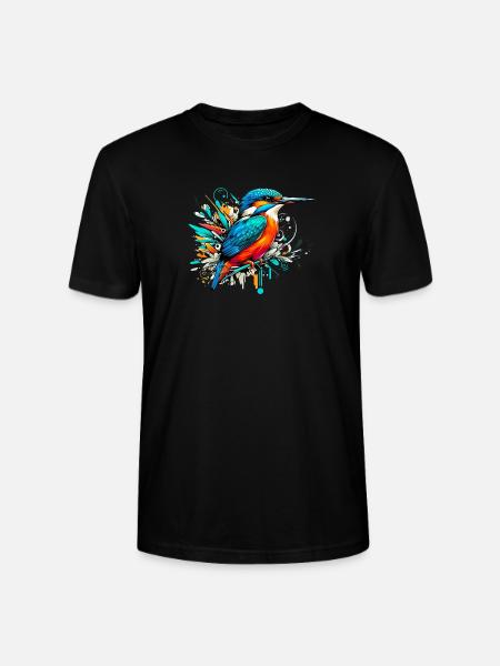 Eisvogel - Stanley/Stella Unisex Bio-T-Shirt CRAFTER - Schwarz
