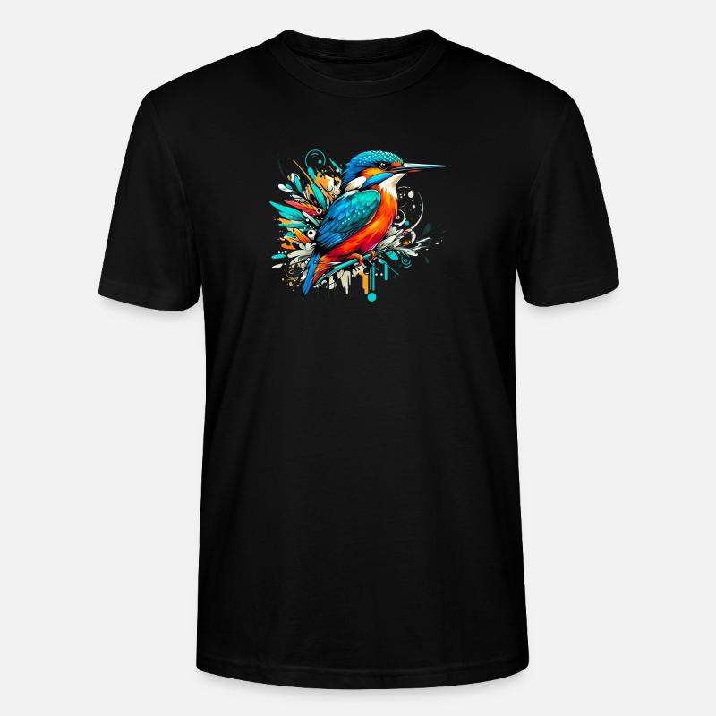 Eisvogel - Stanley/Stella Unisex Bio-T-Shirt CRAFTER - Schwarz