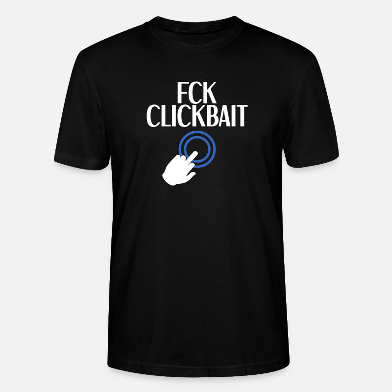 FCK-Clickbait - Stanley/Stella Unisex Bio-T-Shirt CRAFTER - Schwarz