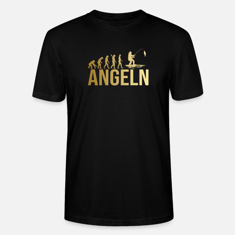 Evolution Angeln - Stanley/Stella Unisex Bio-T-Shirt CRAFTER - Schwarz