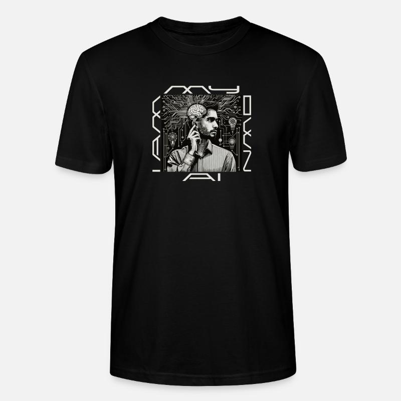 Kopfwerk: Geist trifft Code - Stanley/Stella Unisex Bio-T-Shirt CRAFTER - Schwarz