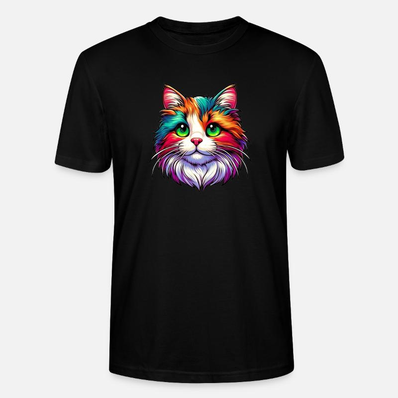 Katze - Stanley/Stella Unisex Bio-T-Shirt CRAFTER - Schwarz