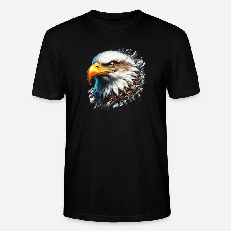 Adler - Stanley/Stella Unisex Bio-T-Shirt CRAFTER - Schwarz