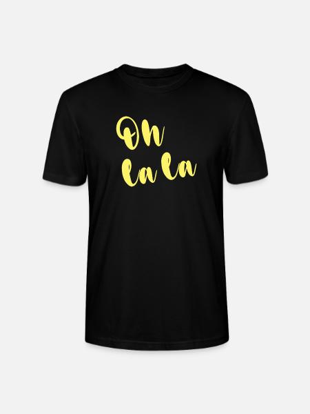 OH LA LA - Stanley/Stella CRAFTER Unisex Organic T-Shirt - black