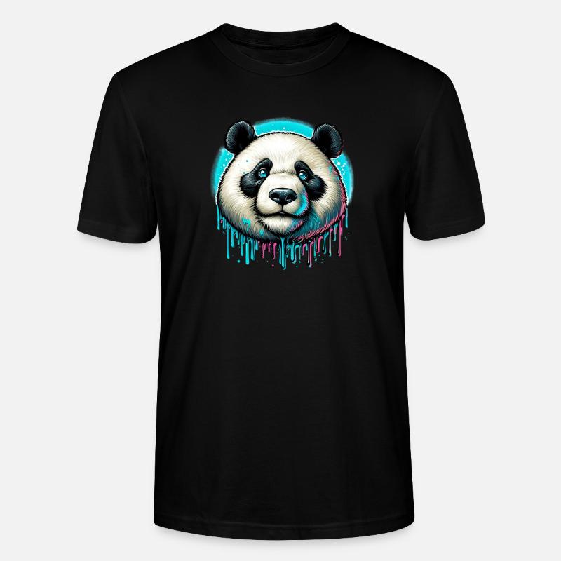 Panda - T-shirt bio CRAFTER Stanley Stella Unisexe - noir
