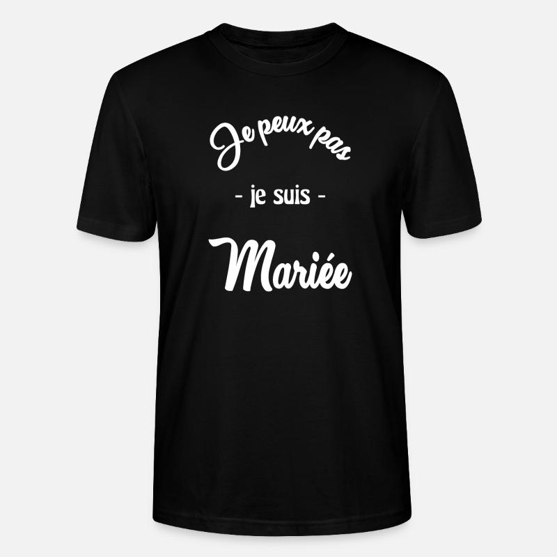 MARIEE. FUTURE MARIEE - T-shirt bio CRAFTER Stanley Stella Unisexe - noir