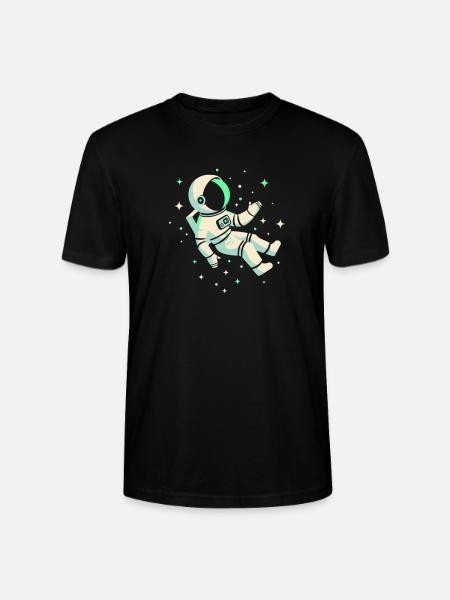 Astronaute - T-shirt bio CRAFTER Stanley Stella Unisexe - noir