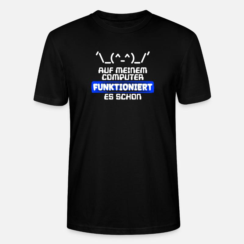 Computer Developer Softwareentwickler Statement - Stanley/Stella Unisex Bio-T-Shirt CRAFTER - Schwarz