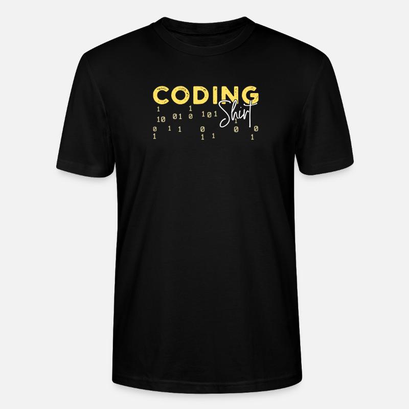 Coden Statement Développeur Programmeur Scripting - T-shirt bio CRAFTER Stanley Stella Unisexe - noir