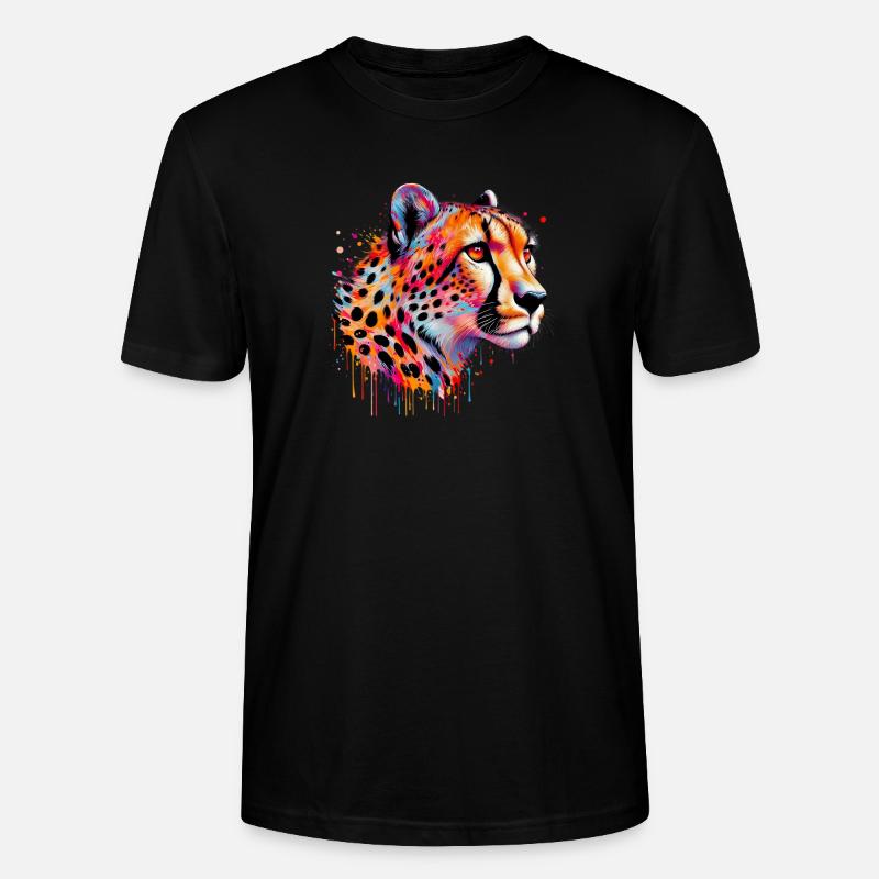 Gepard - Stanley/Stella Unisex Bio-T-Shirt CRAFTER - Schwarz