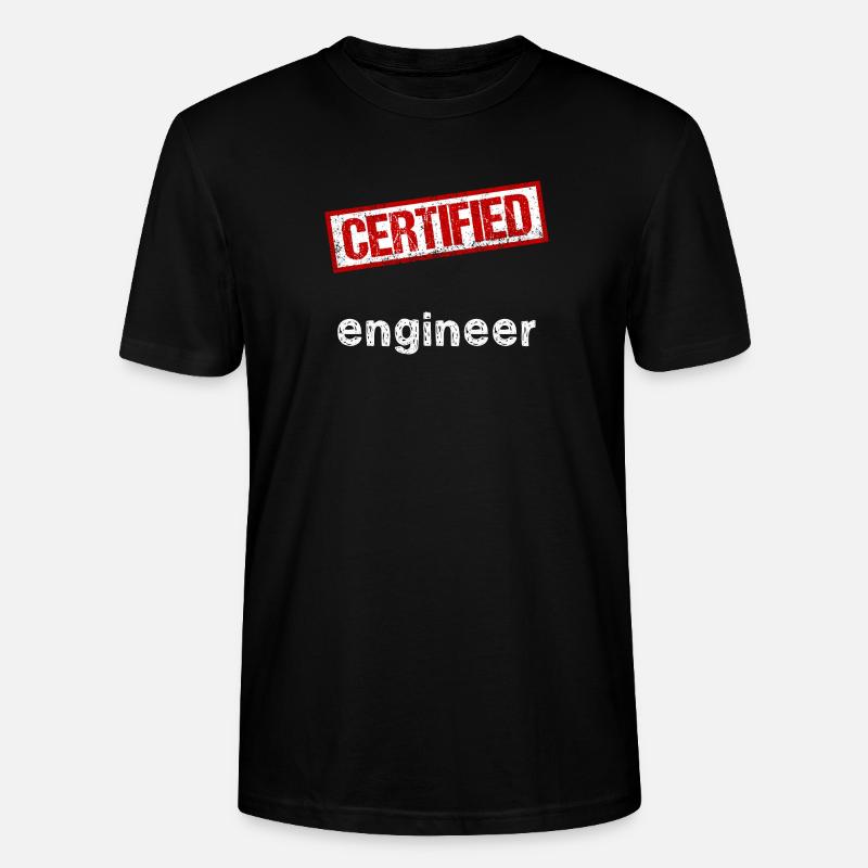 Ingénieur - T-shirt bio CRAFTER Stanley Stella Unisexe - noir