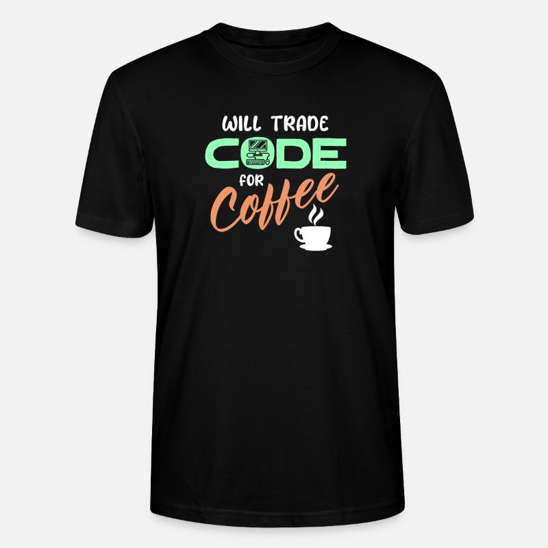 Programmer Developer Code Statement Computer - Stanley/Stella CRAFTER Unisex Organic T-Shirt - black