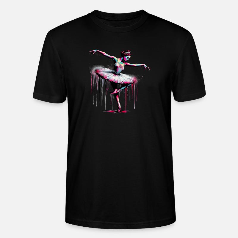 Danseuse de ballet avec tutu - T-shirt bio CRAFTER Stanley Stella Unisexe - noir